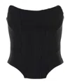 Giuseppe Di Morabito Strapless Corset Top In Black