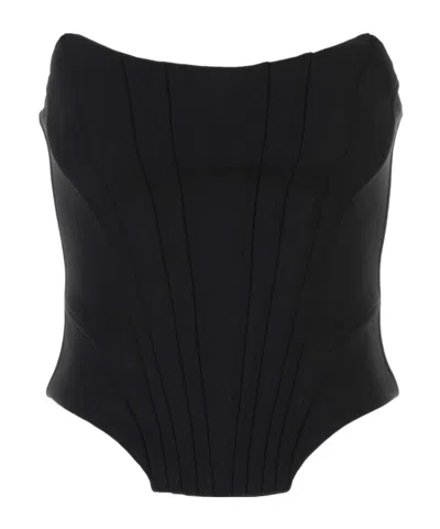 Giuseppe Di Morabito Strapless Corset Top In Black