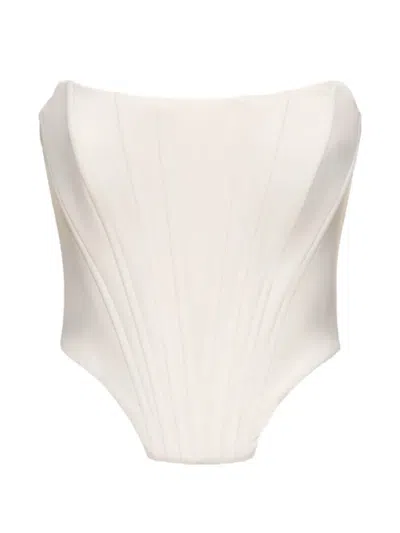 Giuseppe Di Morabito Strapless Corset-style Top In Neutral