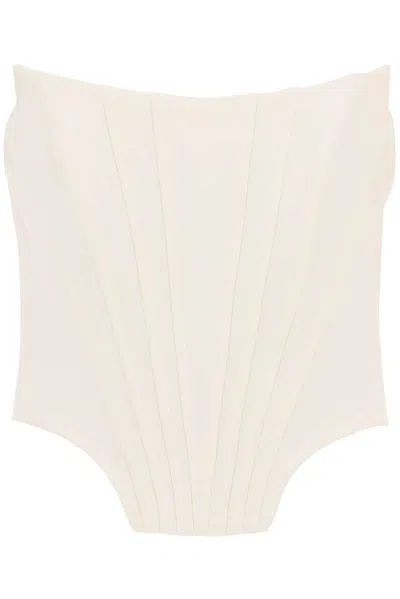 GIUSEPPE DI MORABITO GIUSEPPE DI MORABITO STRAPLESS CROPPED BUSTIER TOP