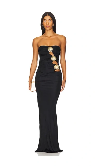 Giuseppe Di Morabito Strapless Gown In Black