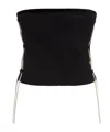 Giuseppe Di Morabito Strapless Lace-up Top In Black