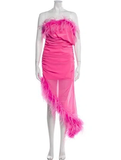 Pre-owned Giuseppe Di Morabito Strapless Long Dress In Pink