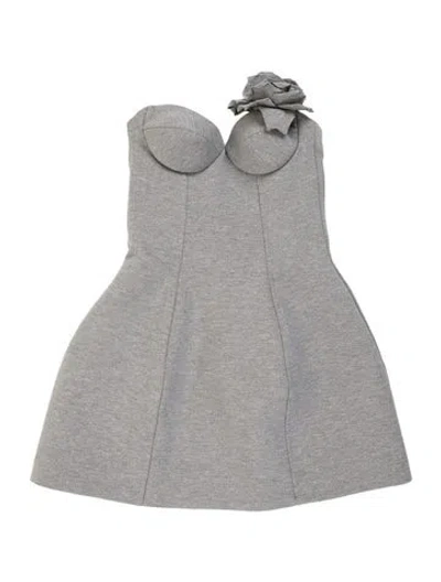 Pre-owned Giuseppe Di Morabito Strapless Mini Dress W/ Tags In Grey