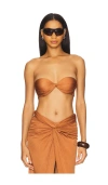 Giuseppe Di Morabito Strapless Top In Brown