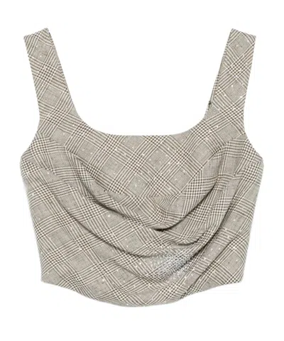GIUSEPPE DI MORABITO GIUSEPPE DI MORABITO STRASS BUSTIER TOP