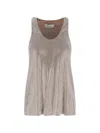 Giuseppe Di Morabito Tank Top With Silver Rhinestones
