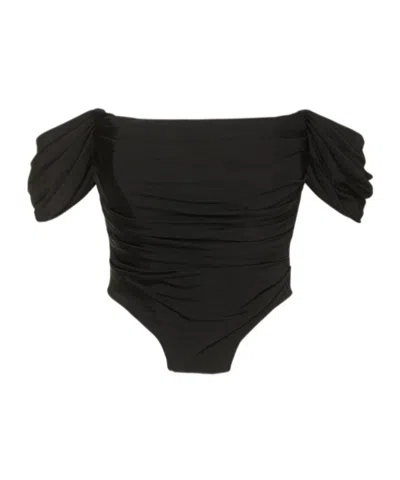 Giuseppe Di Morabito Stretch Jersey Off-the-shoulder Top In Black