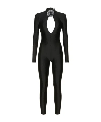 Giuseppe Di Morabito Stretch Shiny Jersey Jumpsuit In Black