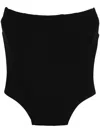 Giuseppe Di Morabito Wool Strapless Bustier Top In ブラック