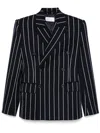 Giuseppe Di Morabito Double-breasted Pinstriped Blazer In Blue