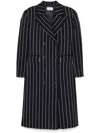 Giuseppe Di Morabito Striped Coat In Blau