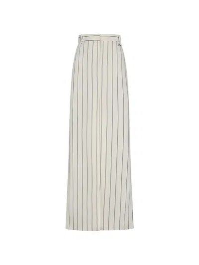 Giuseppe Di Morabito Striped Maxi Skirt In Neutral