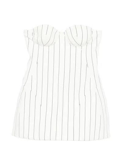 Giuseppe Di Morabito Striped Strapless Mini Dress In Pattern