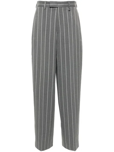 Giuseppe Di Morabito Striped Trousers In Grey
