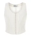 Giuseppe Di Morabito Structured Bustier Top In White