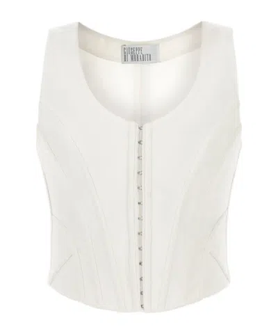 Giuseppe Di Morabito Structured Bustier Top In White