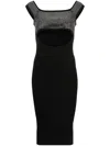 Giuseppe Di Morabito Stud-embellished Knitted Midi Dress In Schwarz