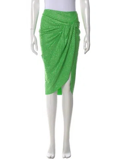 Pre-owned Giuseppe Di Morabito Studded Accents Knee-length Skirt In Green