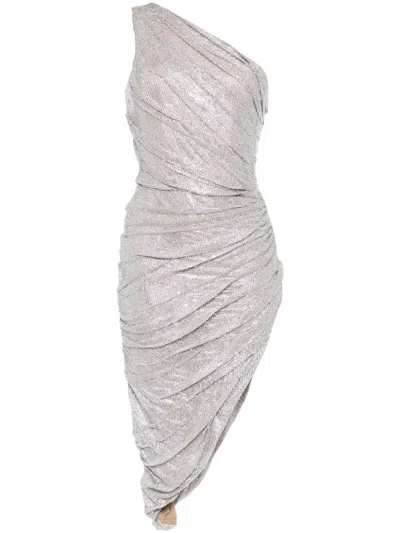 Giuseppe Di Morabito Studded One-shoulder Dress In Silver