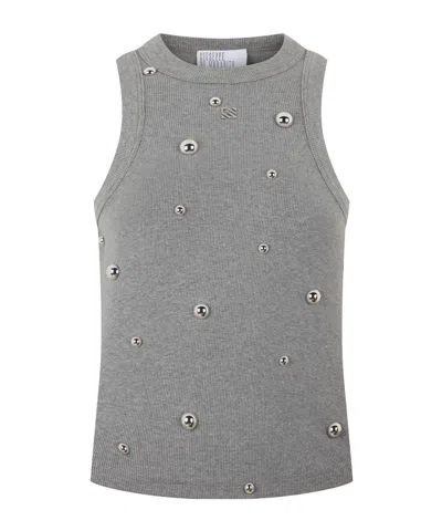 Giuseppe Di Morabito Studded Vest In Gray