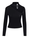 Giuseppe Di Morabito Maglia In Lana Cut Out In Black