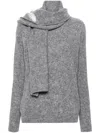 Giuseppe Di Morabito Brooch-detail Sweater In Gray
