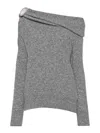 Giuseppe Di Morabito Off-the-shoulder Sweater In Grey
