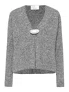 Giuseppe Di Morabito Crystal-embellished Cardigan In Grey