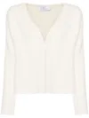 Giuseppe Di Morabito V-neck Alpaca Knit Sweater In White