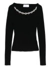 Giuseppe Di Morabito Jewel Chain Sweater In Black