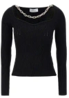 Giuseppe Di Morabito Jewel Chain Sweater In Black