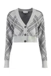 Giuseppe Di Morabito Merino Wool Cardigan In Grey