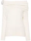 Giuseppe Di Morabito Women's Cozy Alpaca-merino Sweater In White