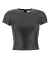 Giuseppe Di Morabito Black Short-sleeved Top With Crystals
