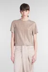 Giuseppe Di Morabito Crystal-embellished T-shirt In Beige