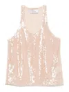 Giuseppe Di Morabito Scoop Neck Tank Top In Beige