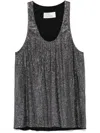 Giuseppe Di Morabito Strass-embellished Sleeveless Top With Round Neckline In Black  
