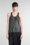 Giuseppe Di Morabito Tank Top In Black Viscose In Black