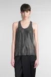 Giuseppe Di Morabito Tank Top In Black Viscose In Black