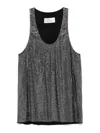 Giuseppe Di Morabito Strass-embellished Sleeveless Top With Round Neckline In Black