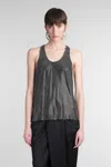Giuseppe Di Morabito Tank Top In Black Viscose In Black
