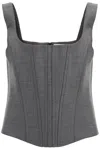 Giuseppe Di Morabito Women's Stretch Wool Corset Top With Nine Words