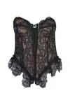 Giuseppe Di Morabito Lace Corset Top In Black