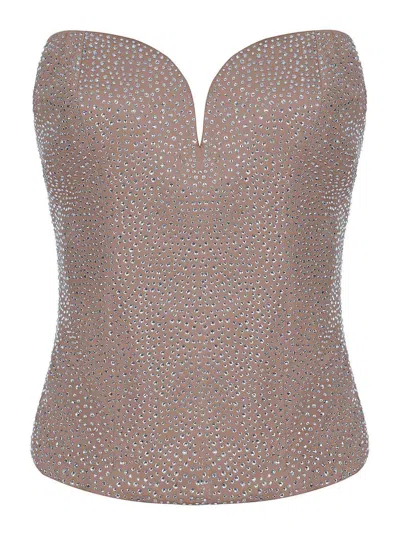 Giuseppe Di Morabito Top By  Made Of  Viscose In Brown