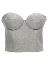 GIUSEPPE DI MORABITO TOP CROPPED BUSTIER TOPS