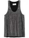 Giuseppe Di Morabito Strass-embellished Sleeveless Top With Round Neckline In Multicolor