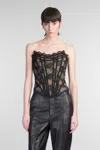 Giuseppe Di Morabito Topwear In Black Polyamide In Black