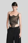 Giuseppe Di Morabito Lace Corset In Black