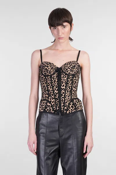 GIUSEPPE DI MORABITO TOPWEAR IN BEIGE POLYESTER